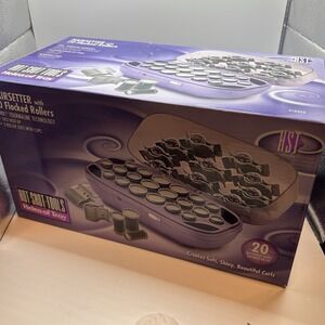 Helen Of Troy Hot Shot Tools Hairsetter 20 Flocked Rollers w/Clips 510352